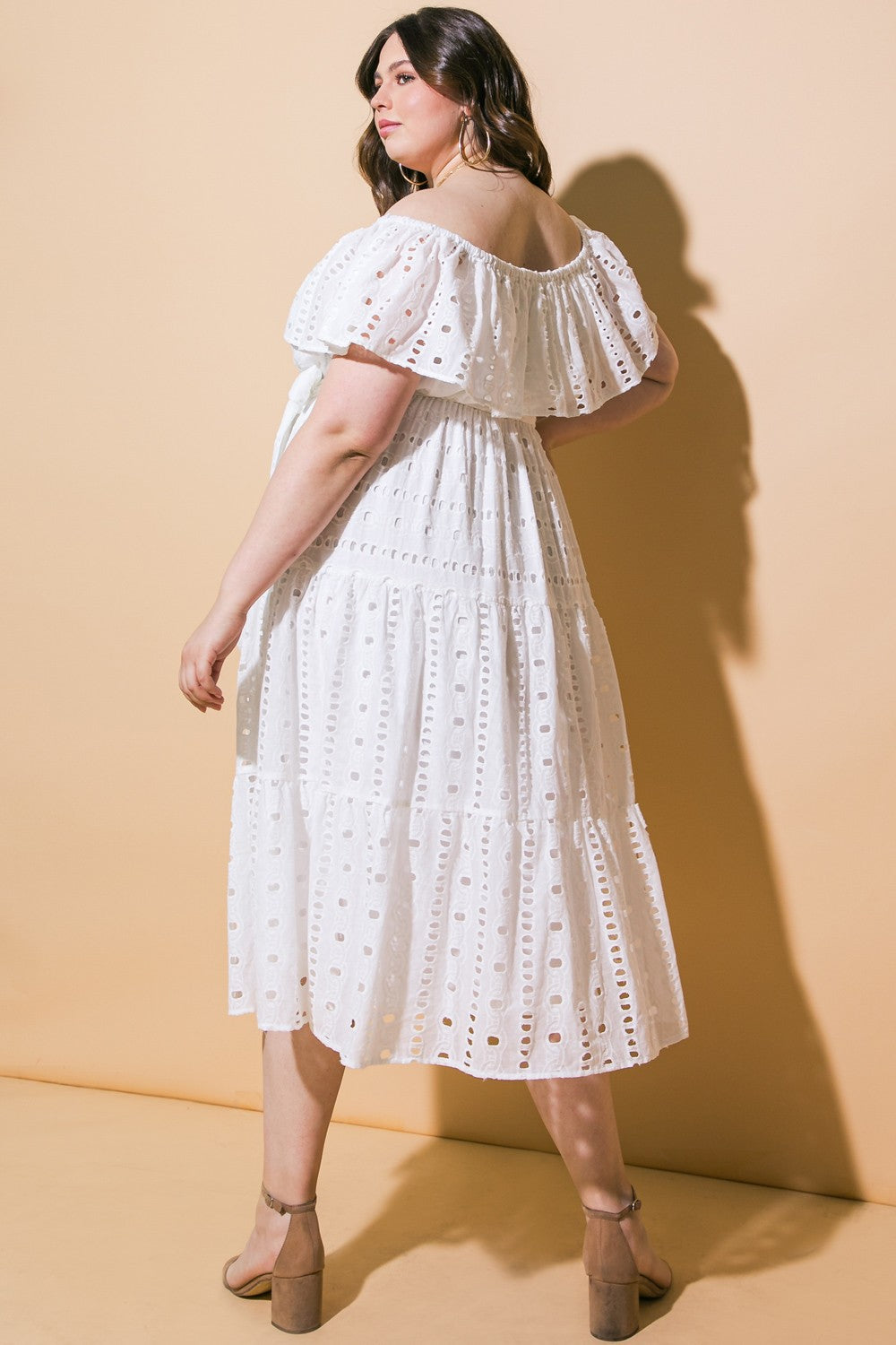 Eyelet Midi White P