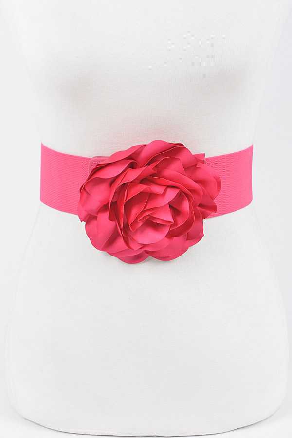 Fuchsia Flower Belt