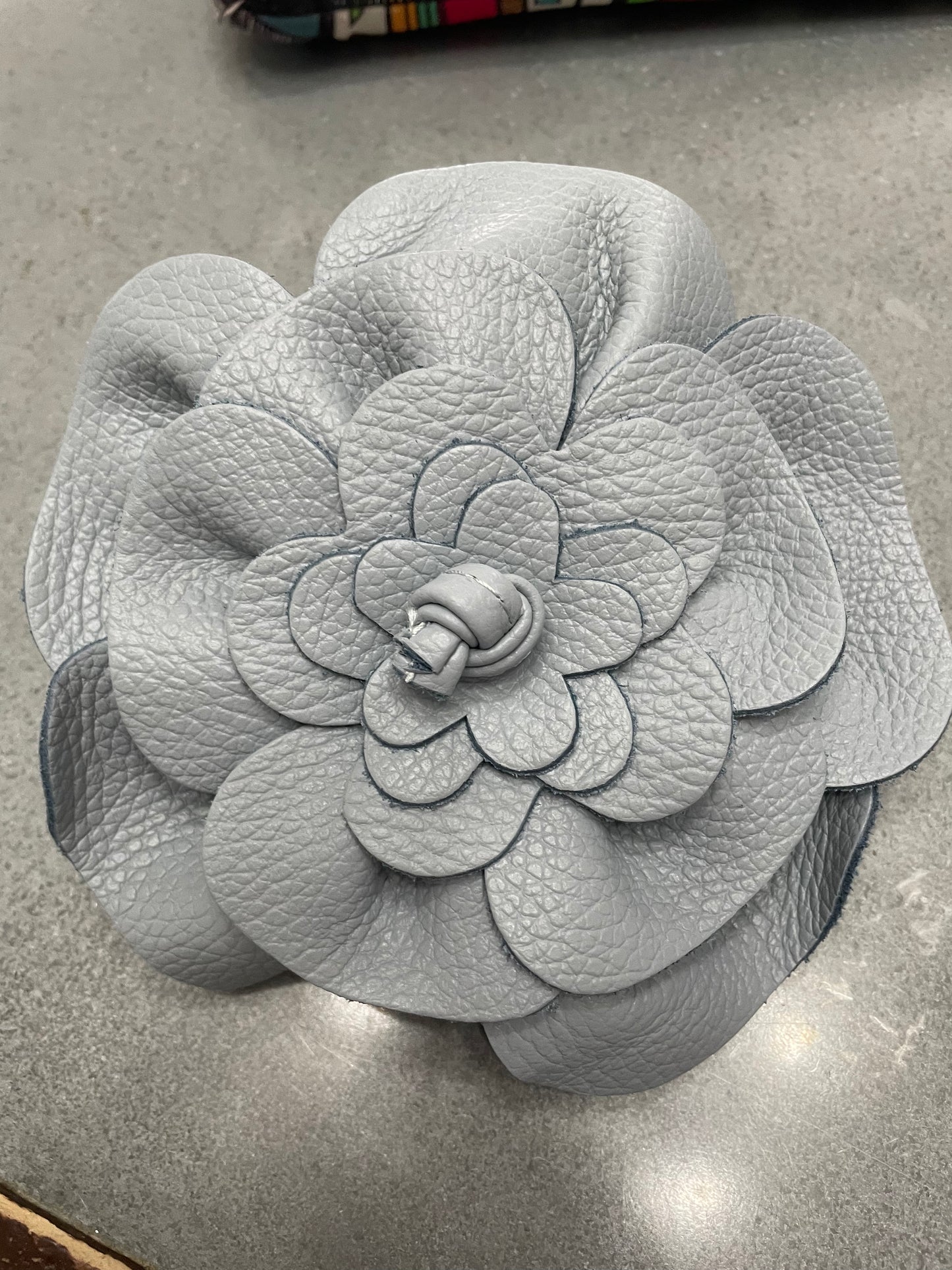 Matte Light Blue Flower Belt