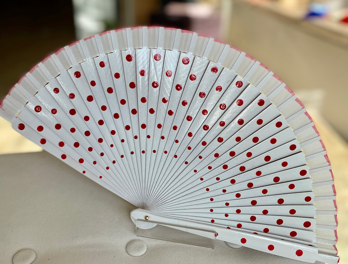 White Flamenco Fan