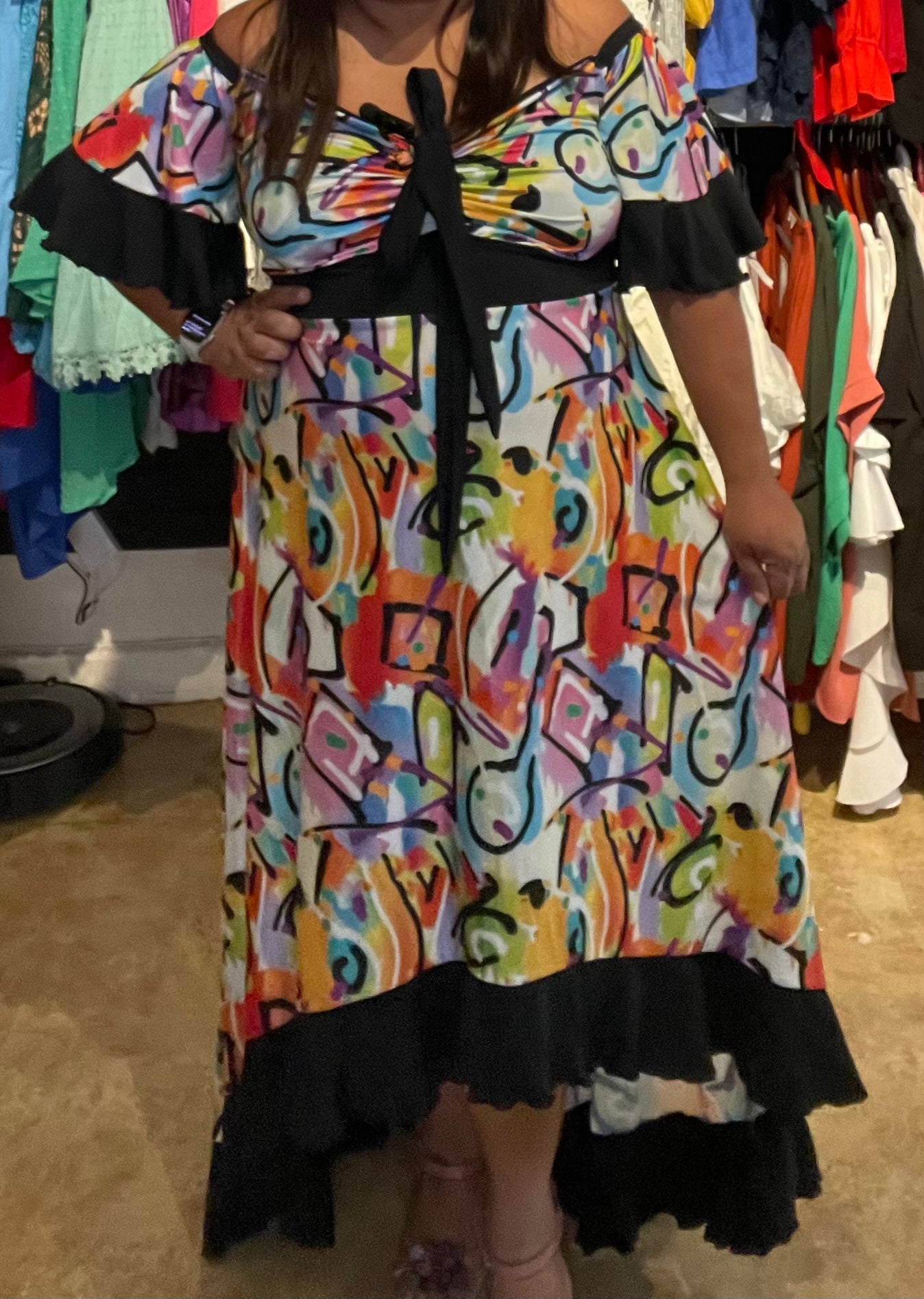 Colorful dress PR