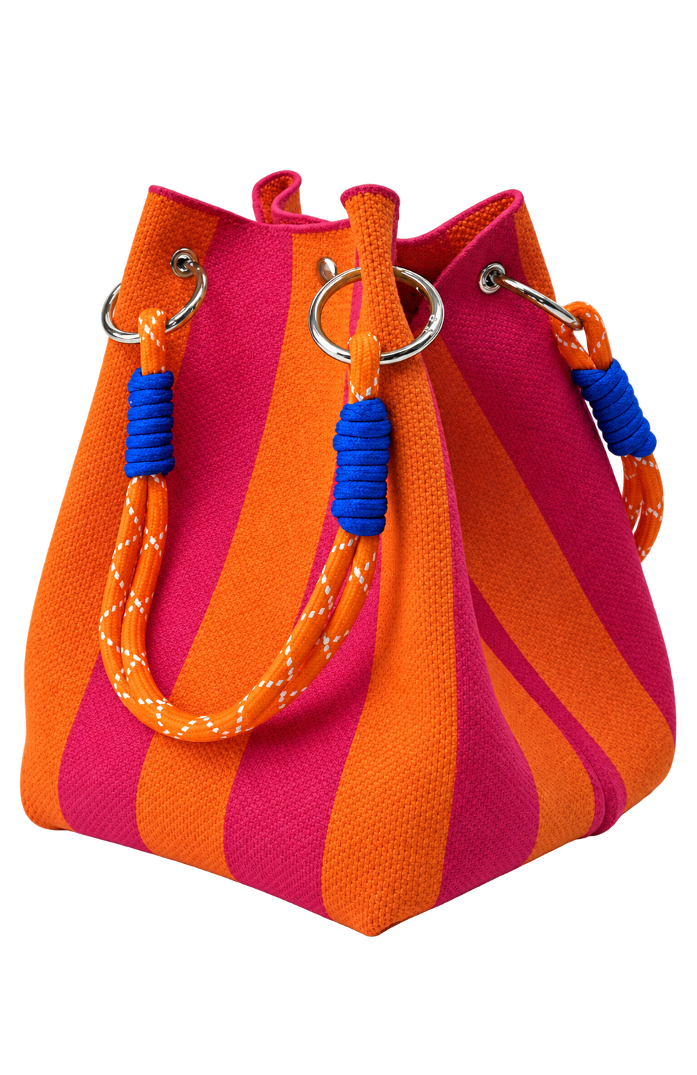 Solana Striped Bucket Bag