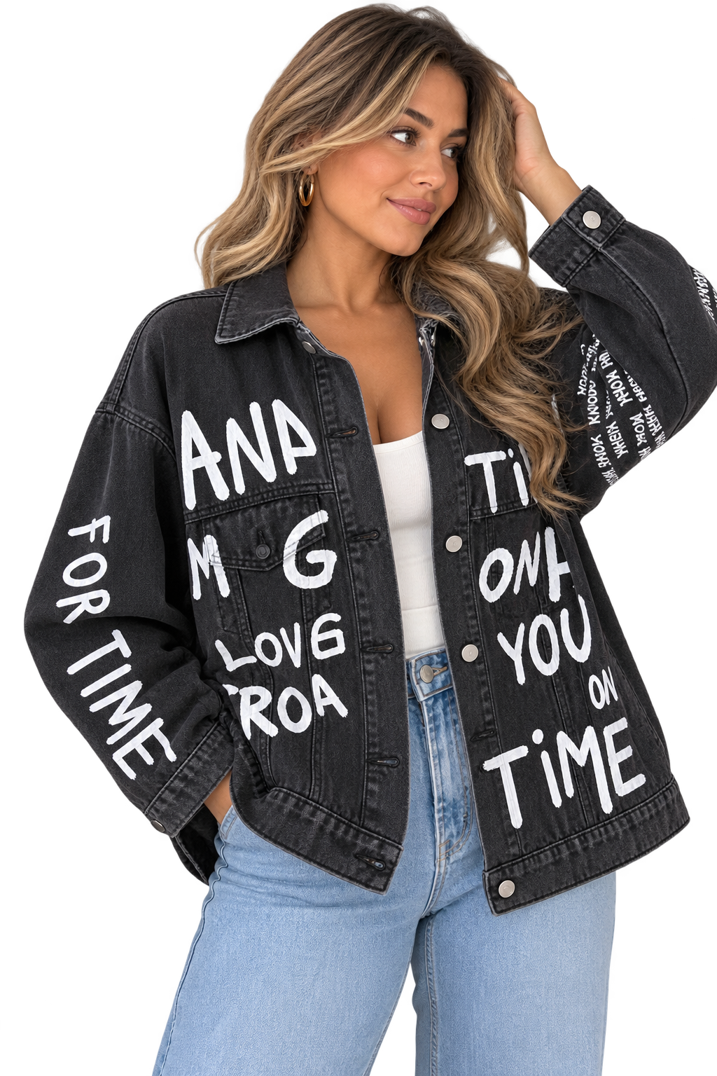 After Hours Graffiti Denim Jacket