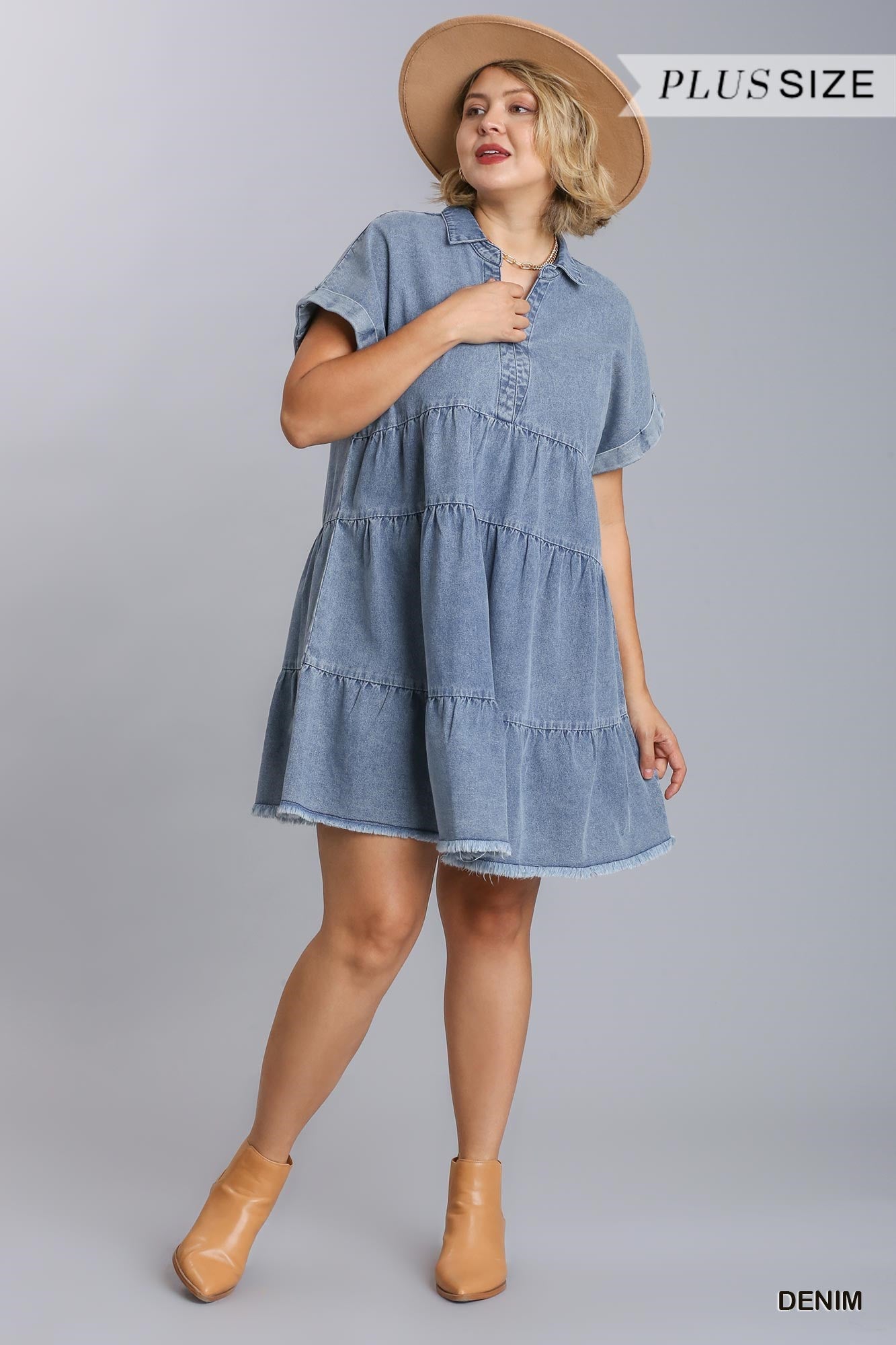 Denim dress P.