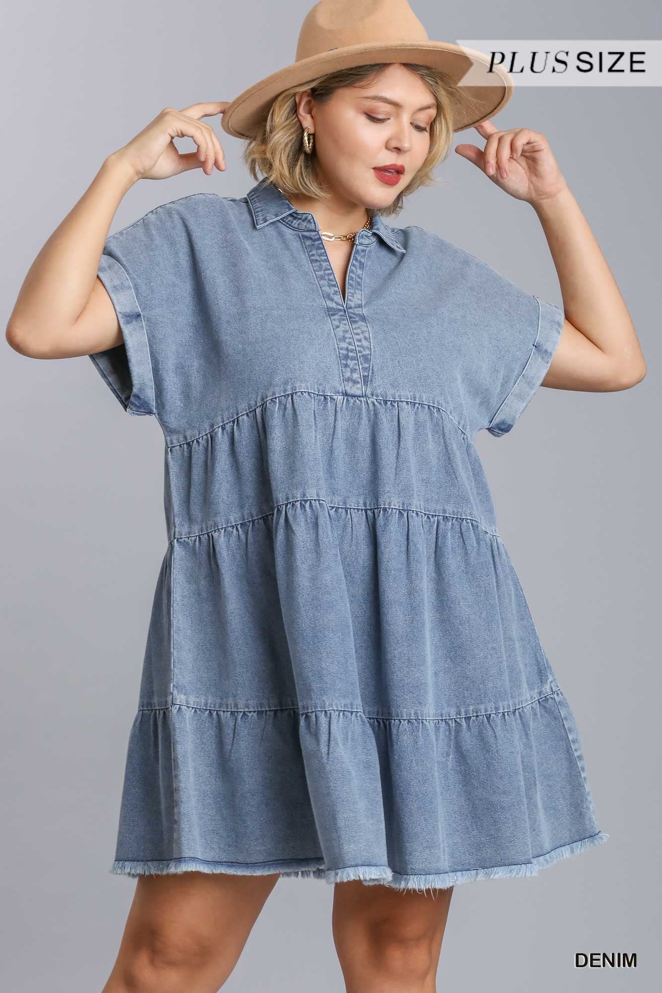 Denim dress P.
