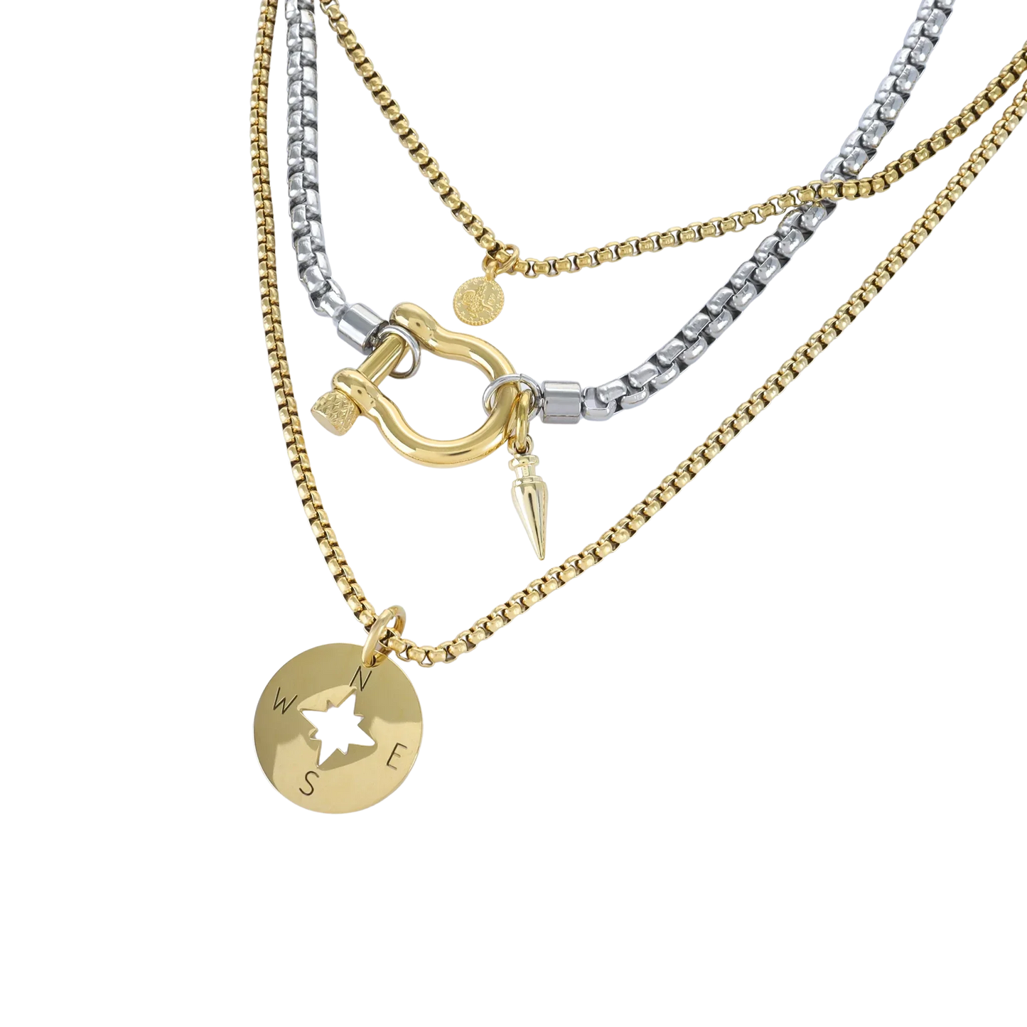 Compass Luxe Necklace Stack