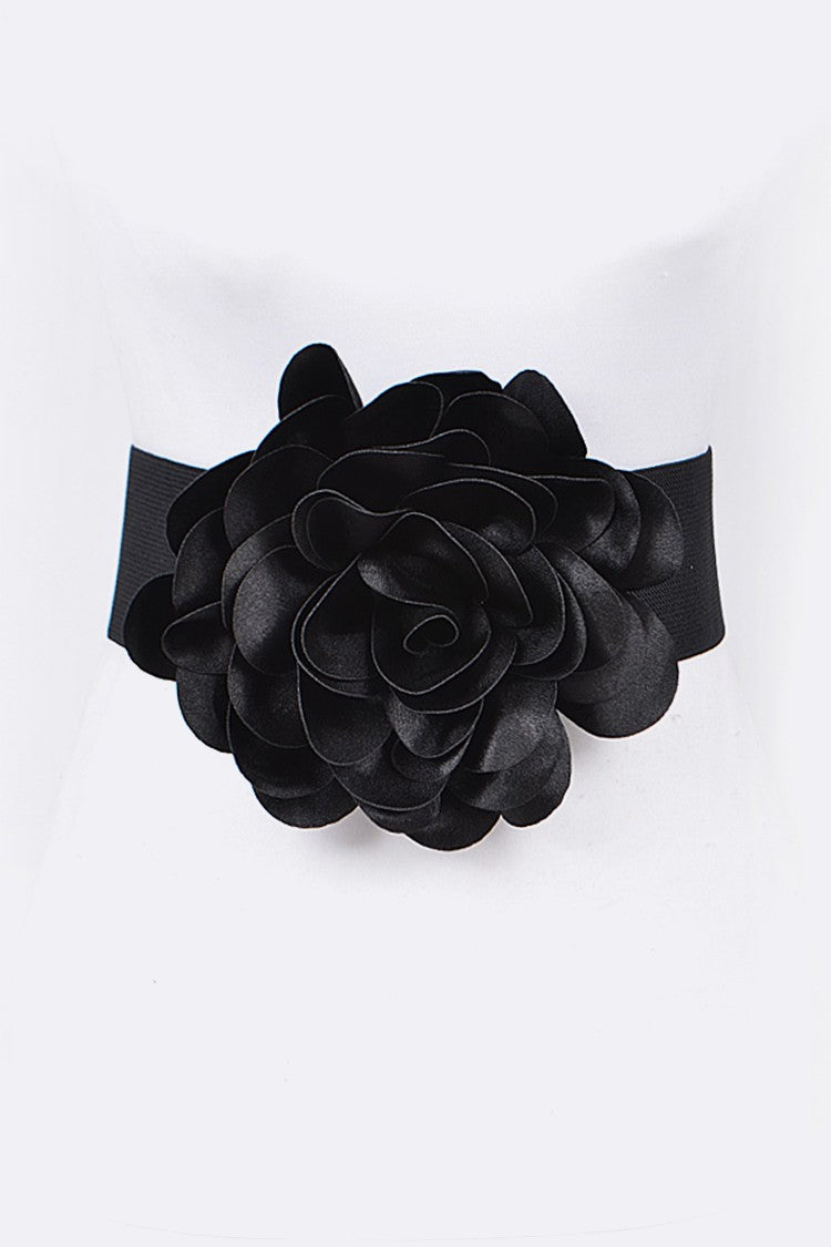 Black Flower Belt