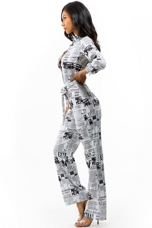 Newspaper Jumpsuit