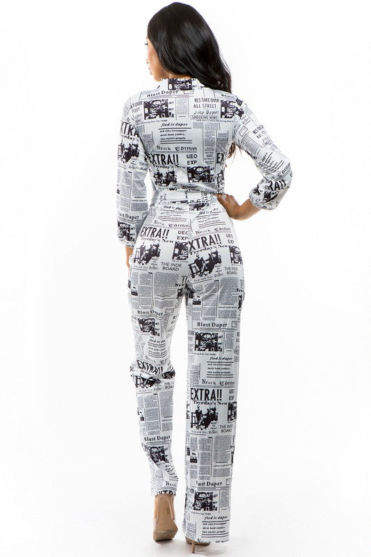 Newspaper Jumpsuit