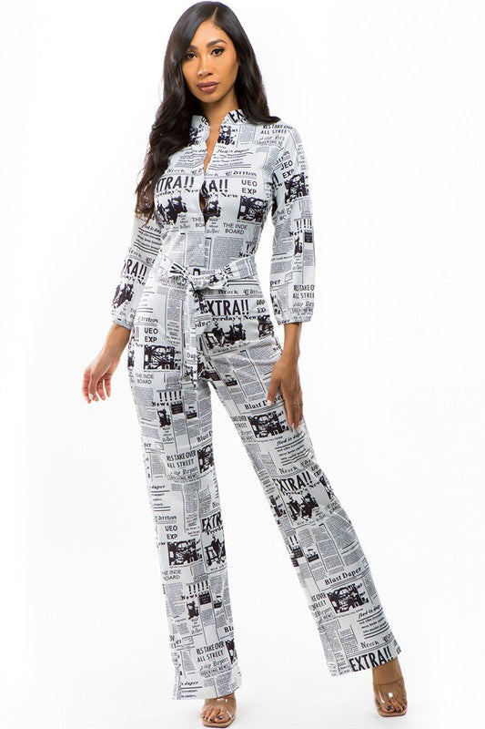 Newspaper Jumpsuit