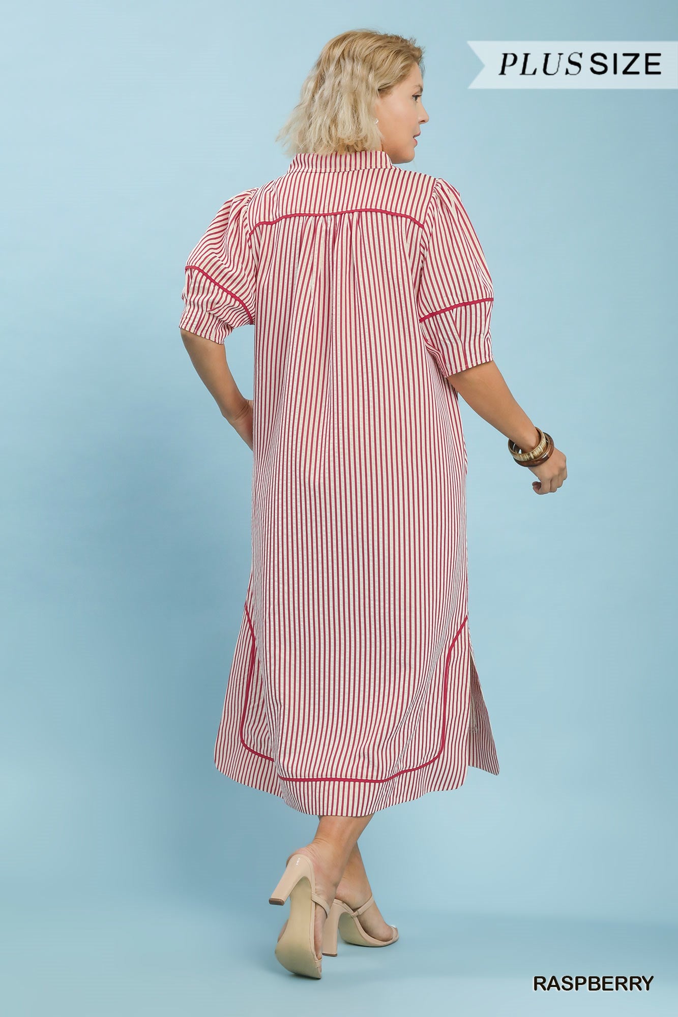 Raspberry Plus Midi Dress