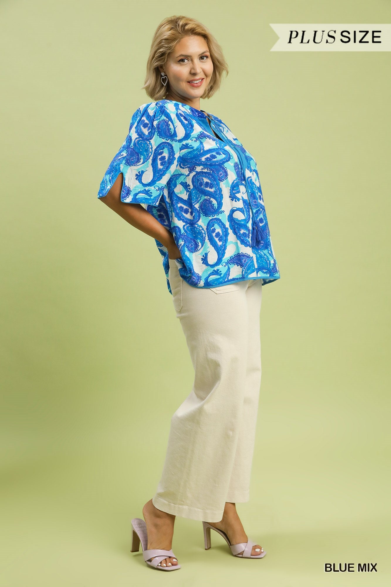 Aqua Blouse Plus
