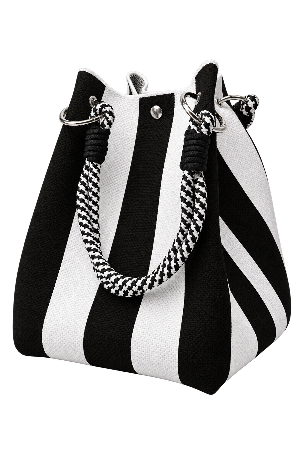 Riviera Striped Bucket Bag