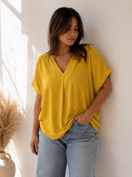 Everyday Luxe Oversized Blouse