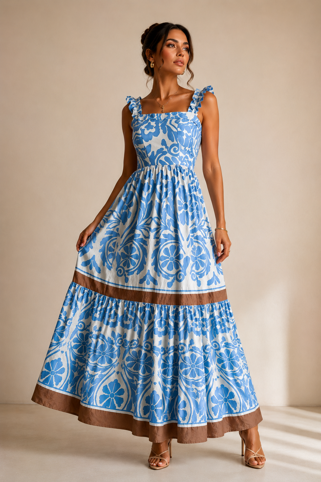 Santorini Breeze Maxi Dress