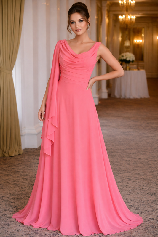 Coral Pink Formal Dress