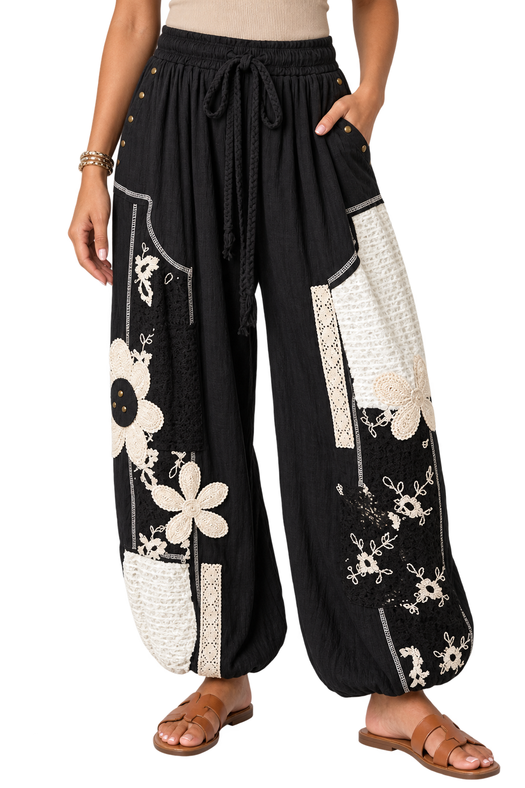 Midnight Garden Patchwork Pants