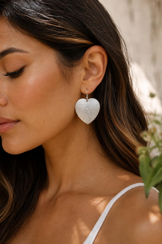 Silver earrings