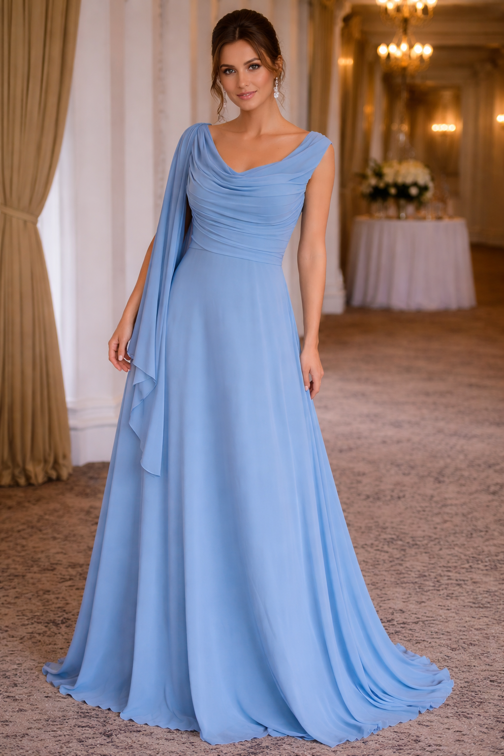 Ocean Bliss Baby Blue Formal Dress