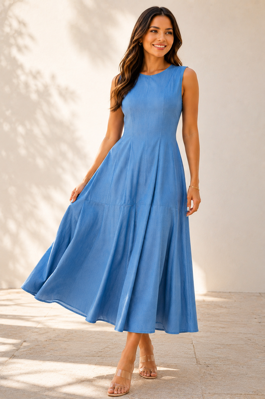 Bluebell Breeze Midi Dress