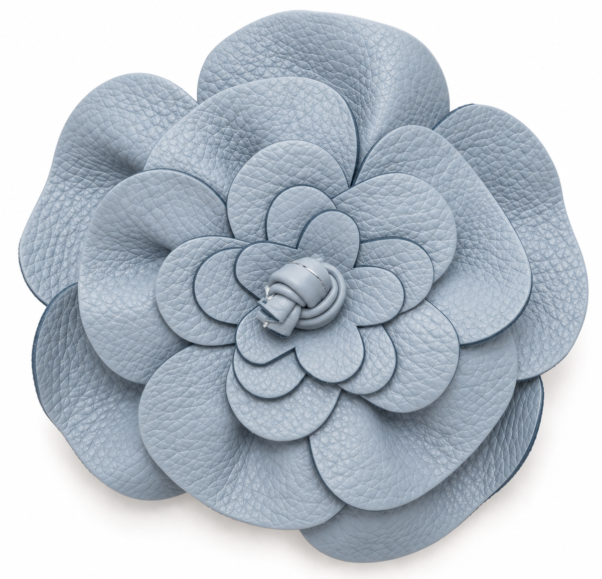 Matte Light Blue Flower Belt