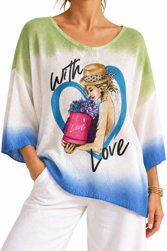 With Love Oversized Knit Top