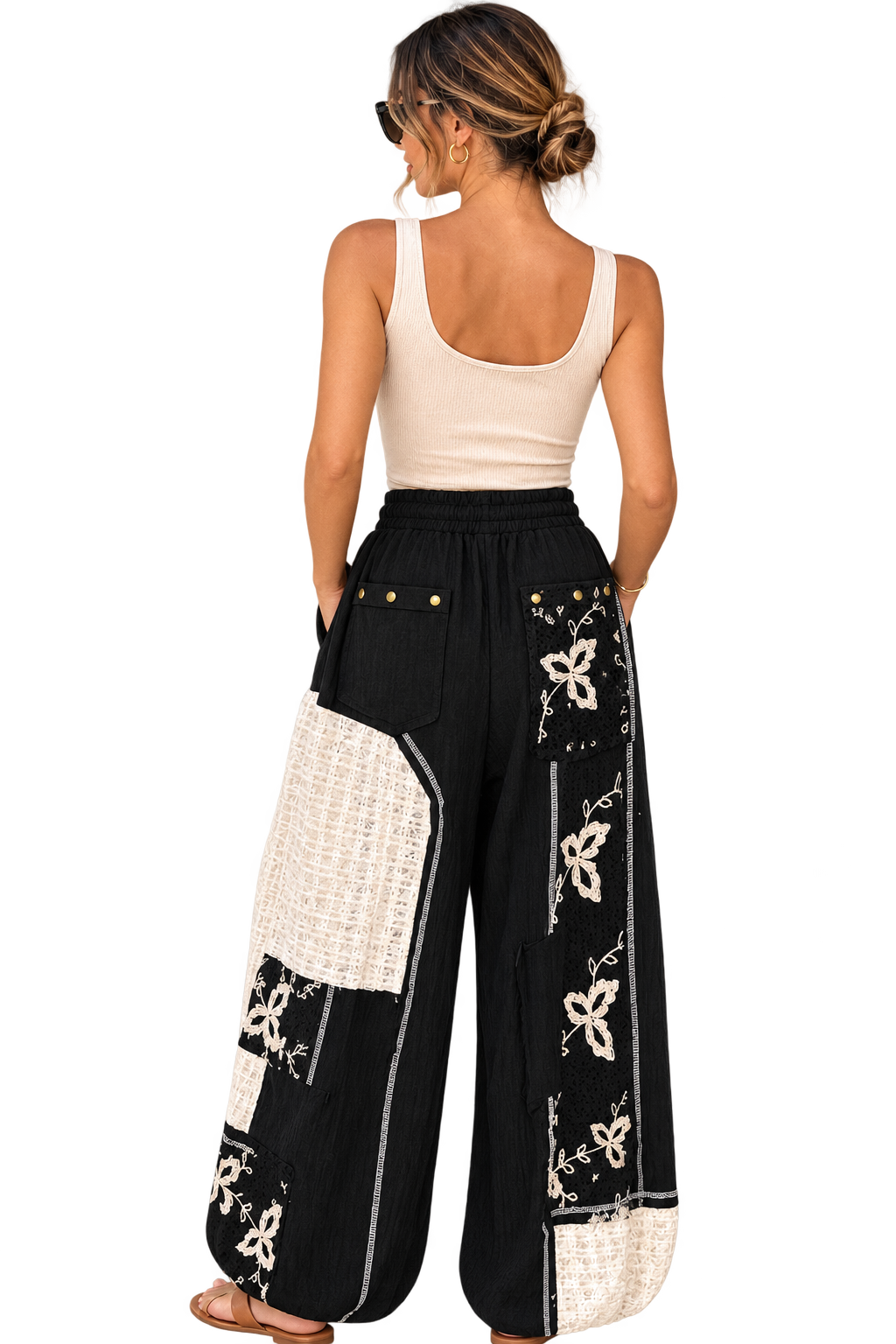 Midnight Garden Patchwork Pants