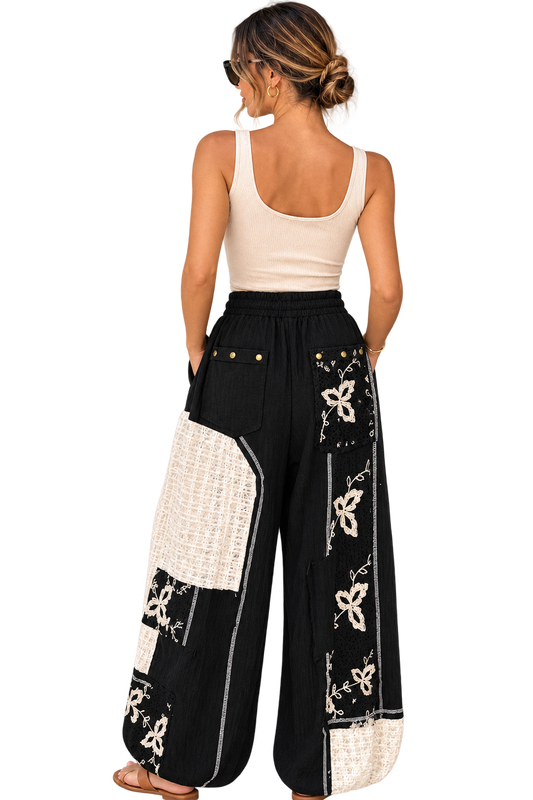 Midnight Garden Patchwork Pants