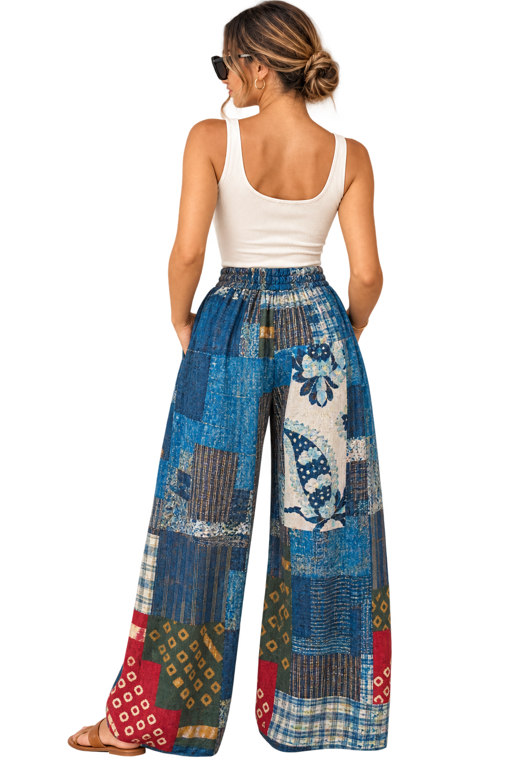 Indigo Quilt Patchwork Pants