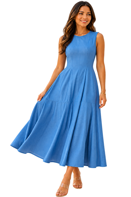 Bluebell Breeze Midi Dress