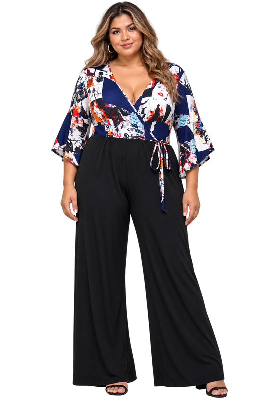 City Muse Graphic Jumpsuit