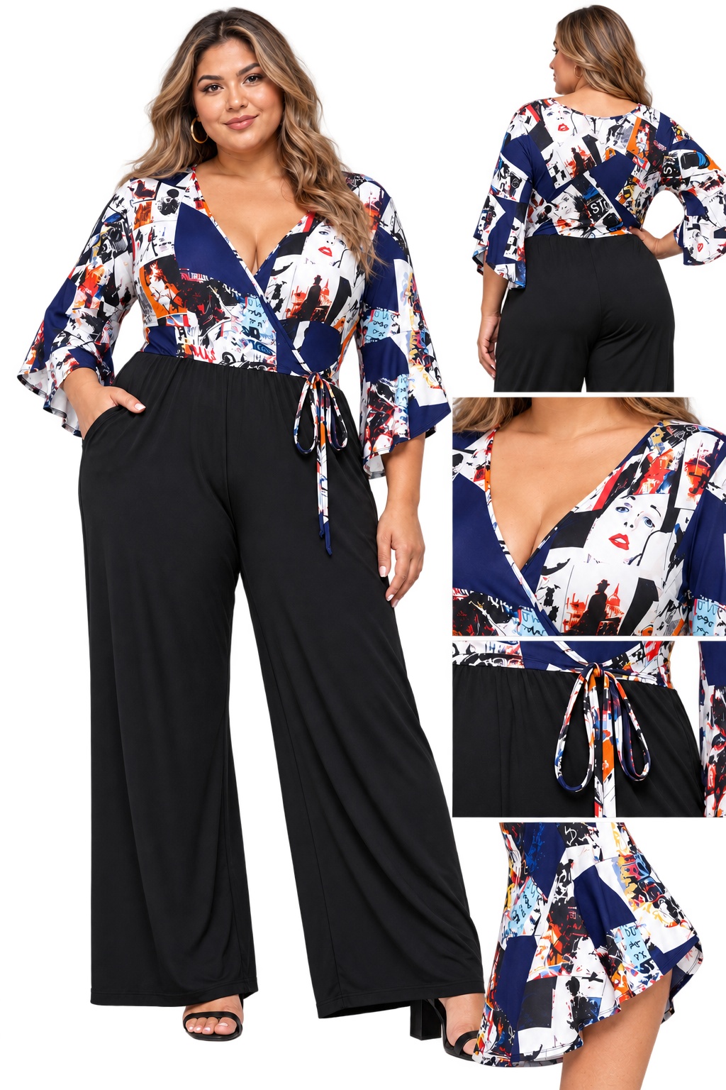 City Muse Graphic Jumpsuit