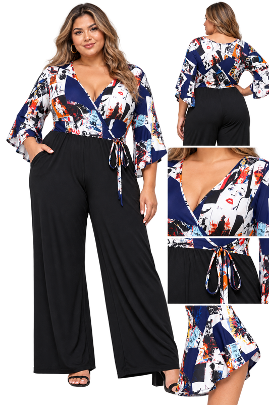 City Muse Graphic Jumpsuit
