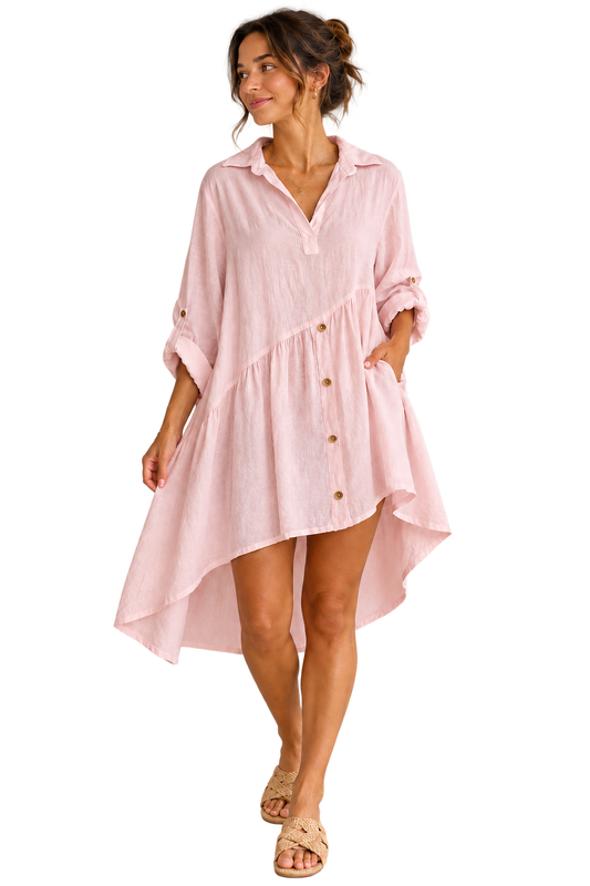 Coastal Ease Linen Dress