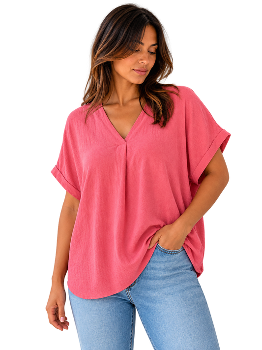Everyday Luxe Oversized Blouse