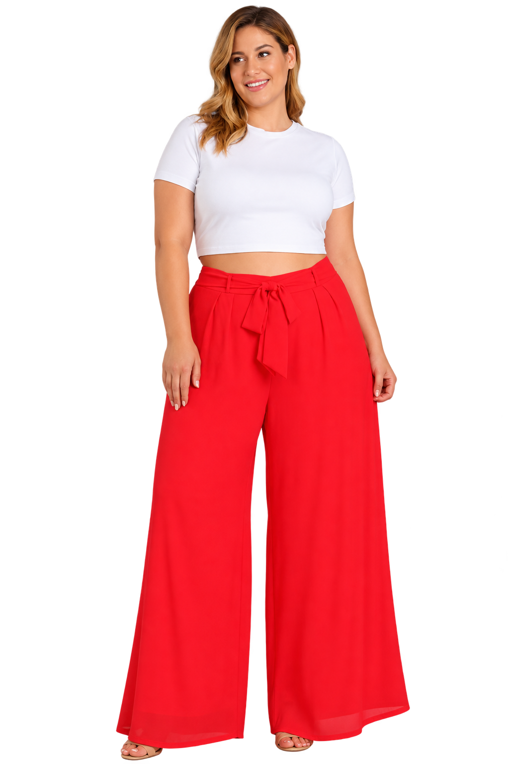 Red Palazzo Pant