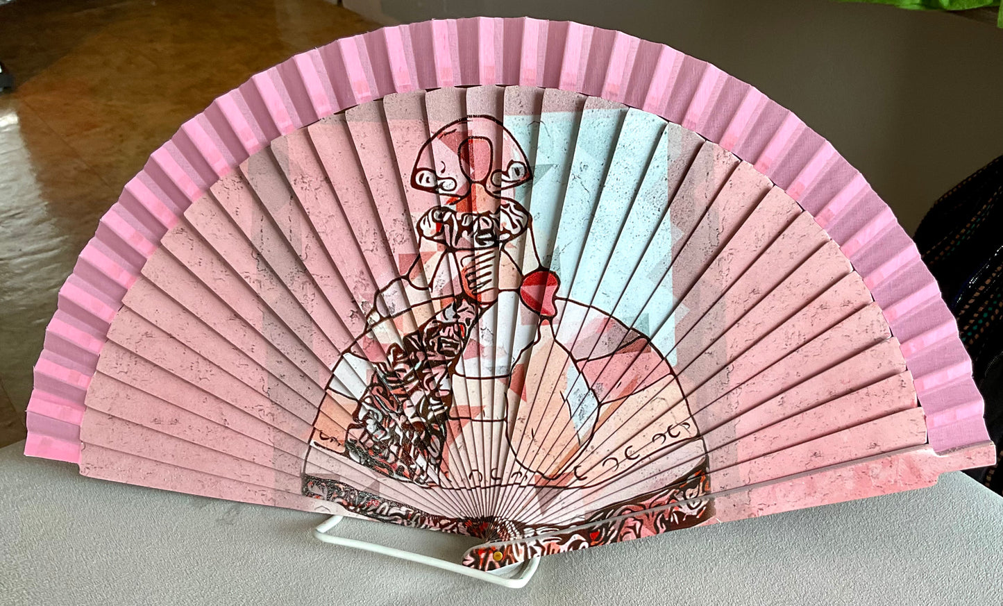 Pink lady fan