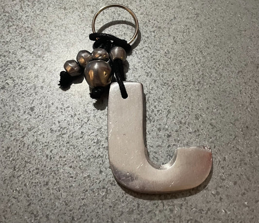 " J " Keychain