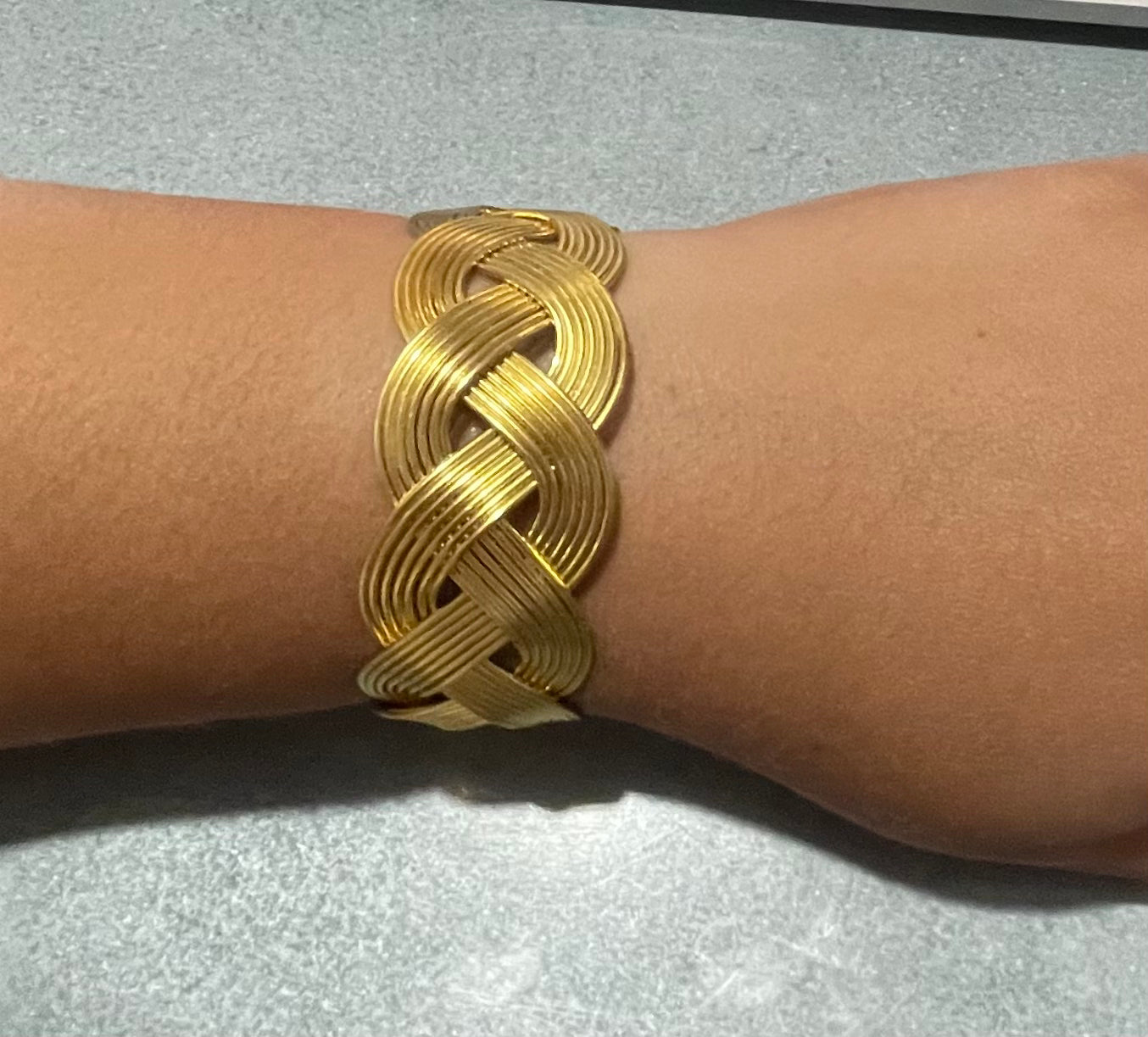 Woven Gold Cuff