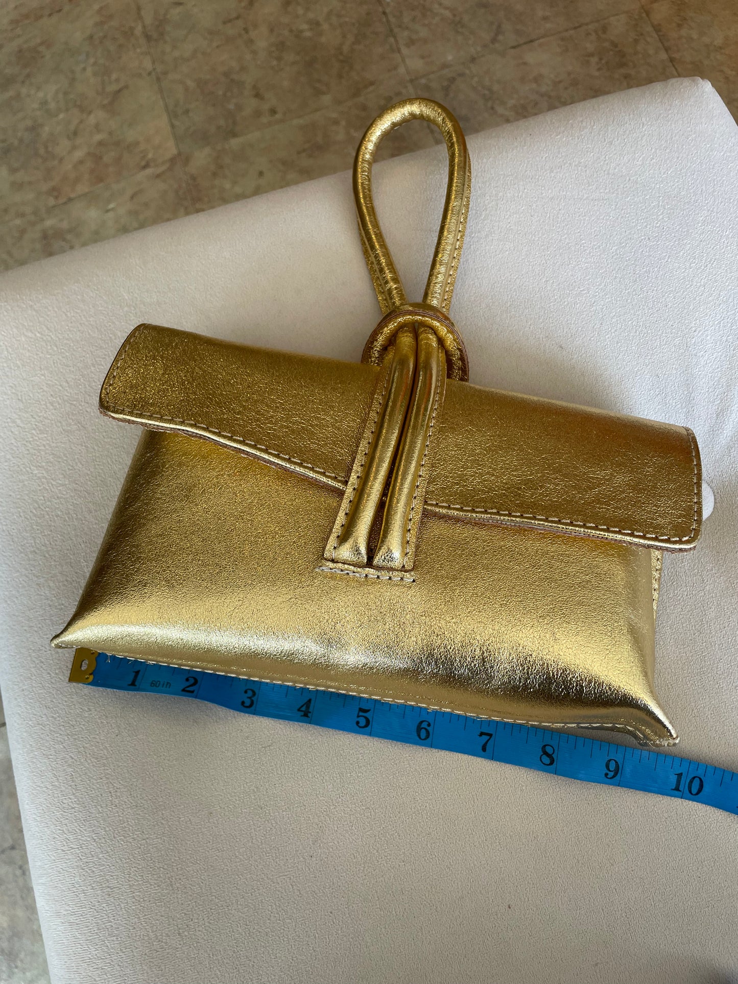 Gold L Bag