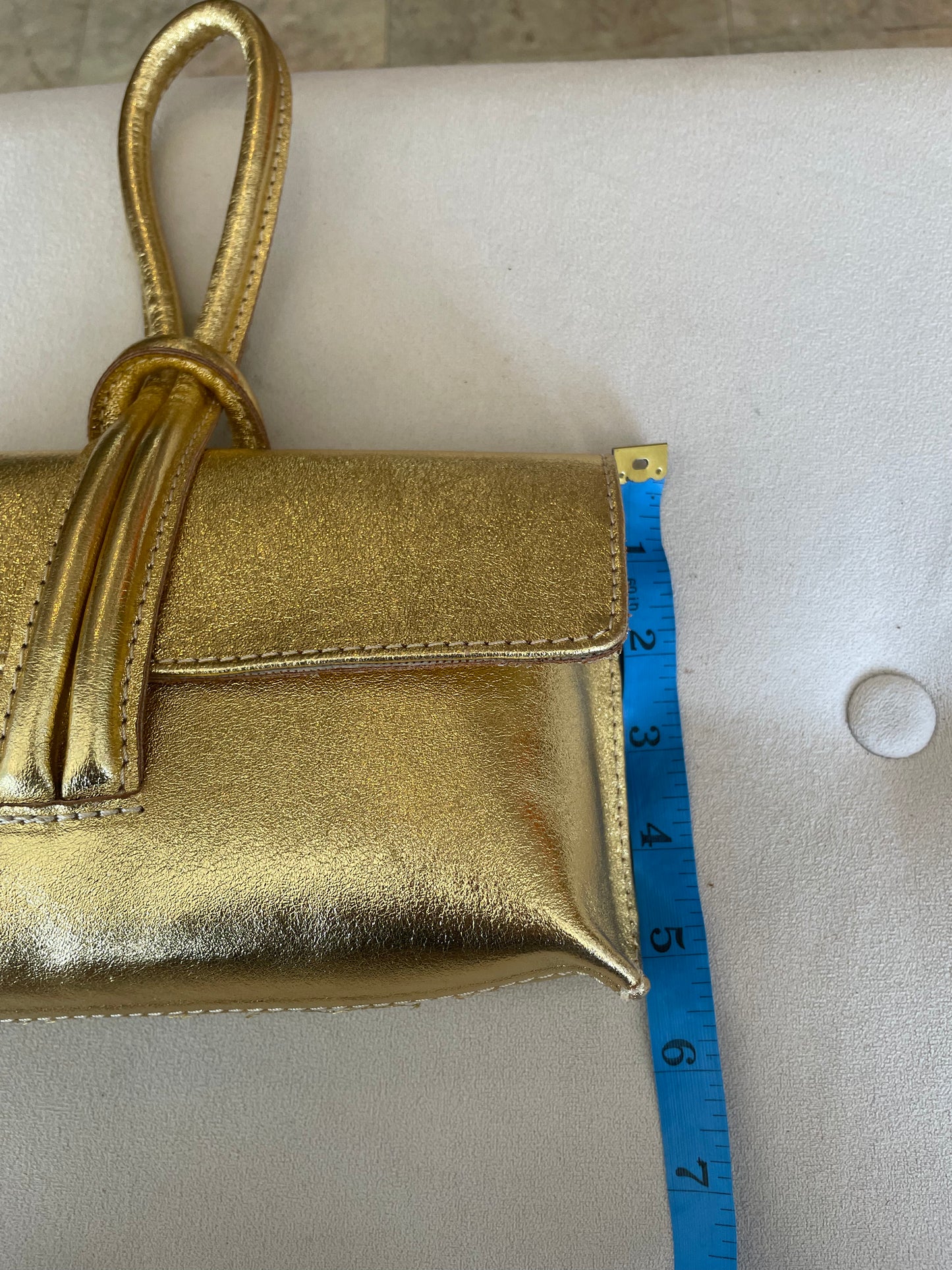 Gold L Bag