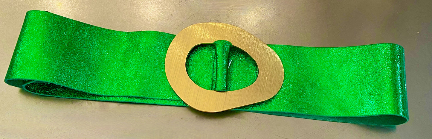 Green Metallic Belt