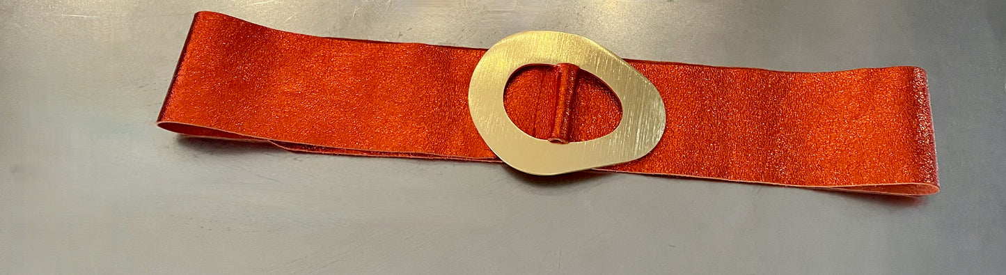 Orange Metallic Belt