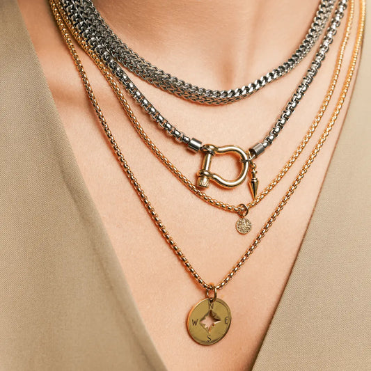 Compass Luxe Necklace Stack