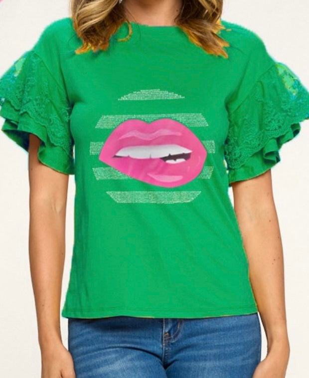 Green lips